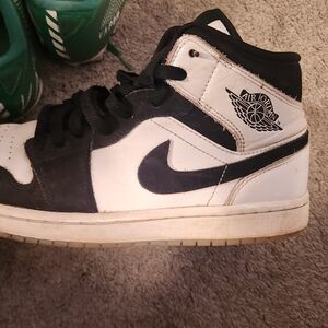 Nike Air Jordan Black and White Sneakers